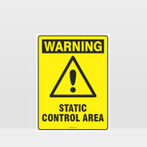 Custom Metal Sign,Warning Static Control Area Sign